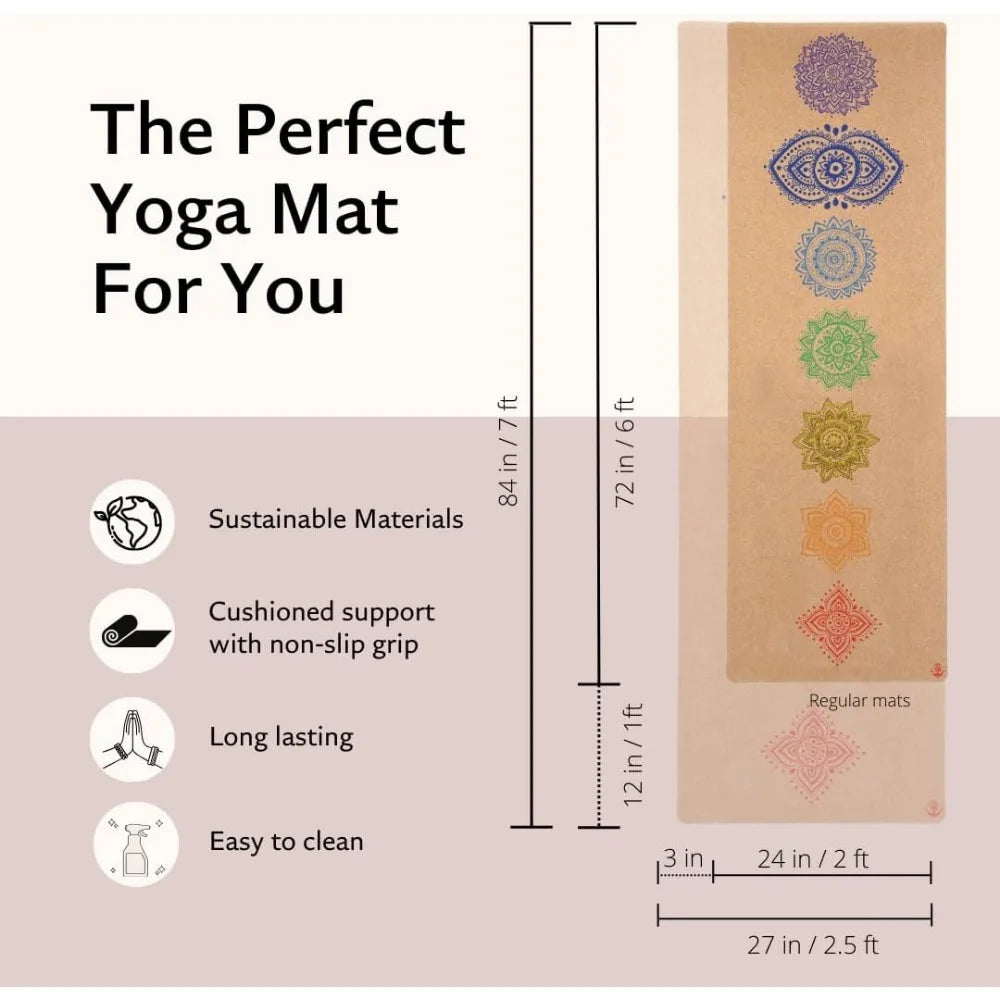 Chakra Cork Yoga Mat
