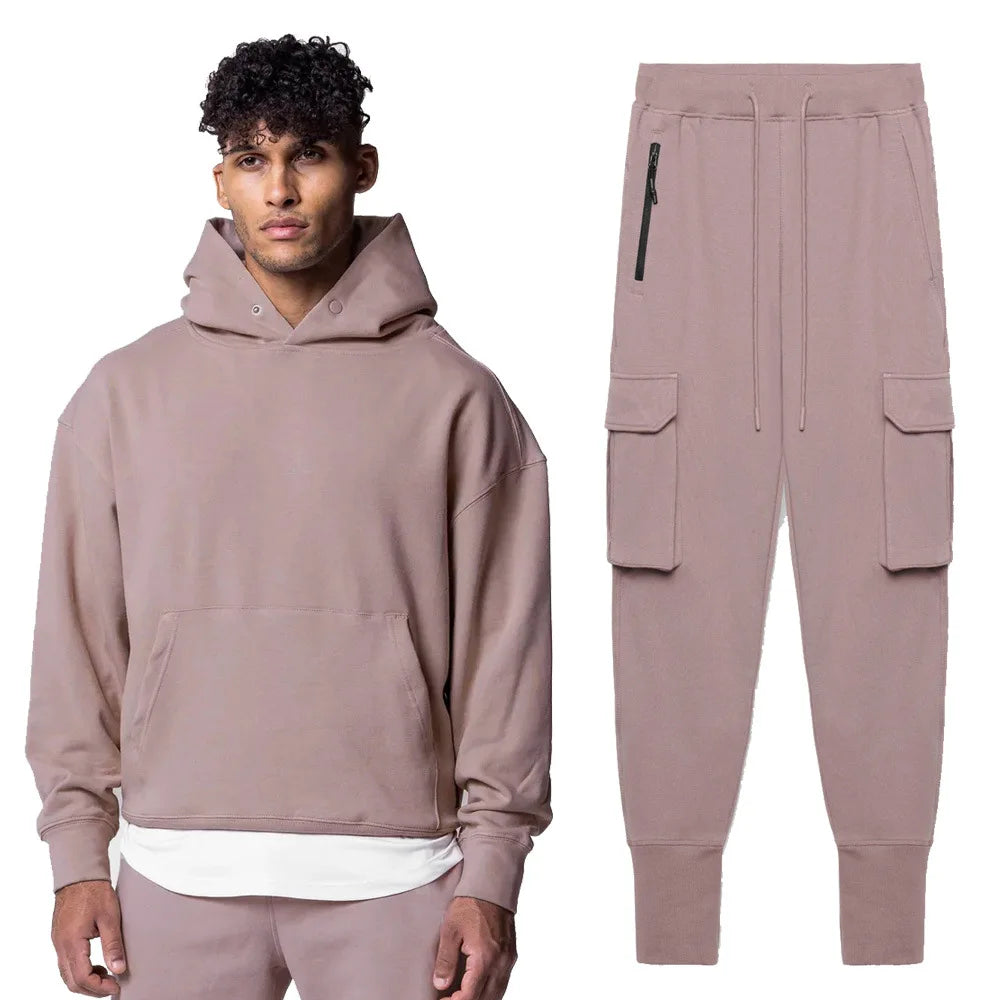 Hooded tracksuit set
