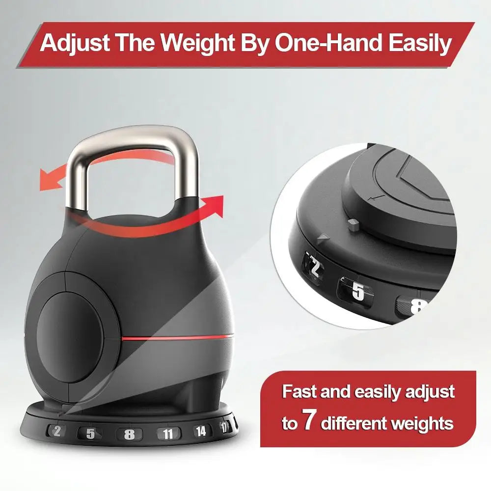 7 in 1 Kettlebell Adjustable Kettlebell