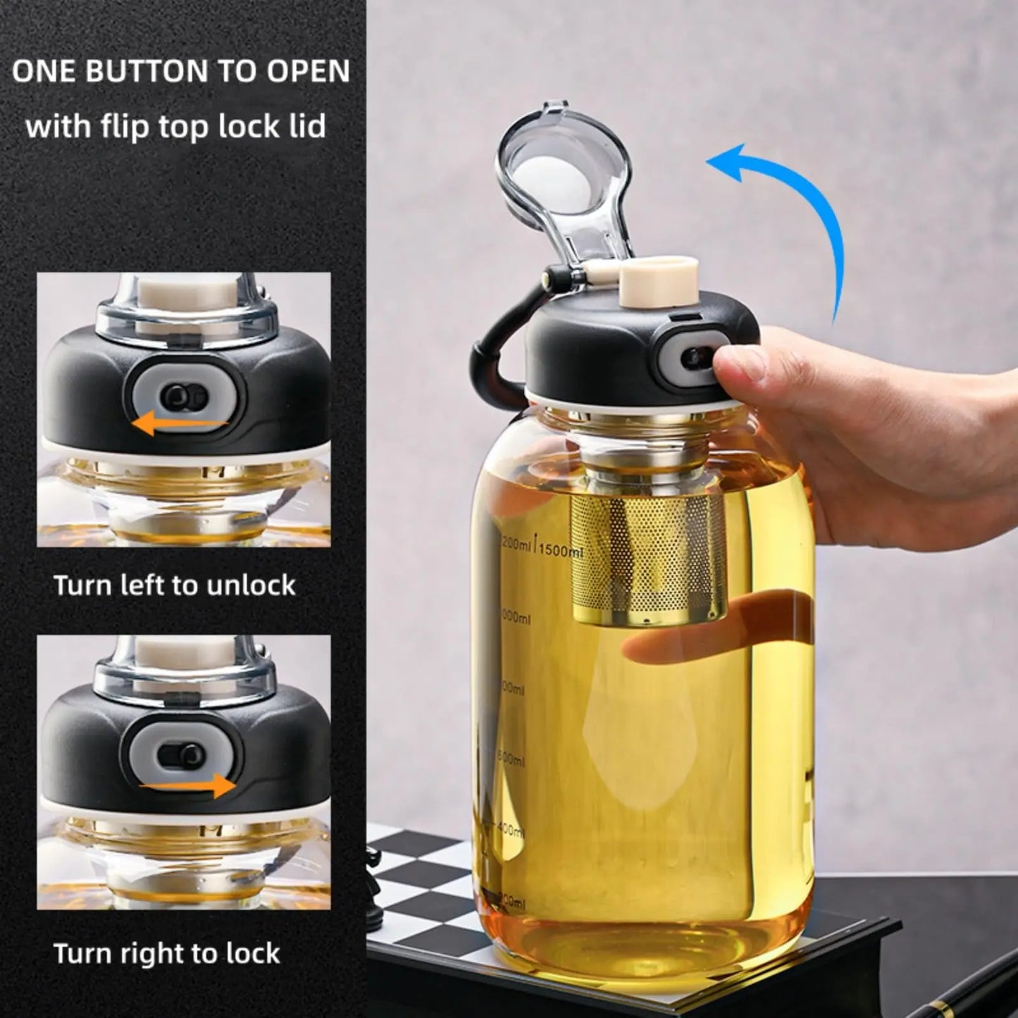 Glass Tumbler with Infuser