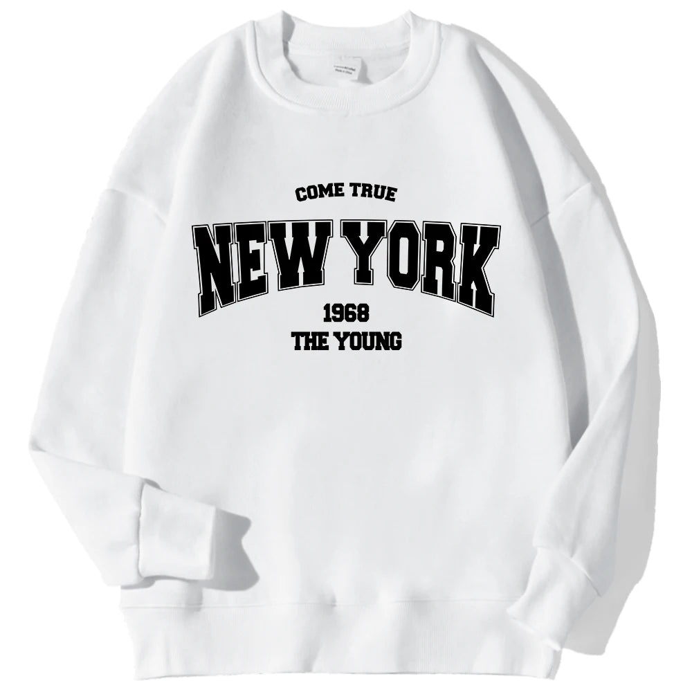 New York/ California/ Malibu Letter Sweatshirts