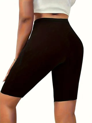 Black Stretch Yoga Shorts