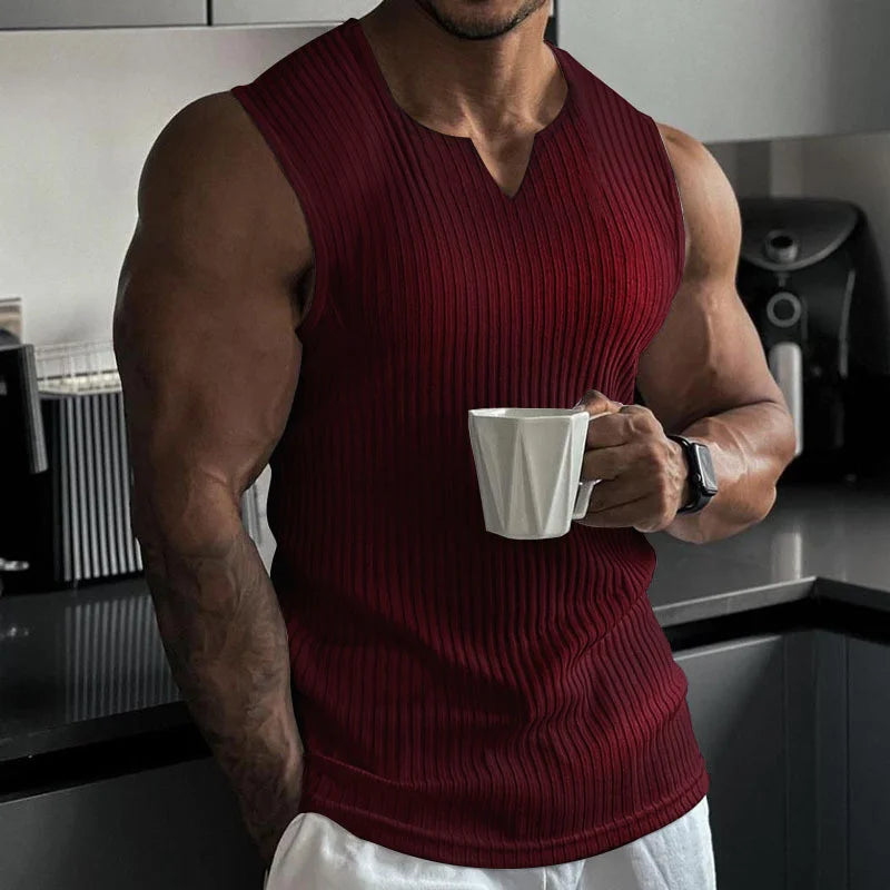 Summer New Men V-neck Vest