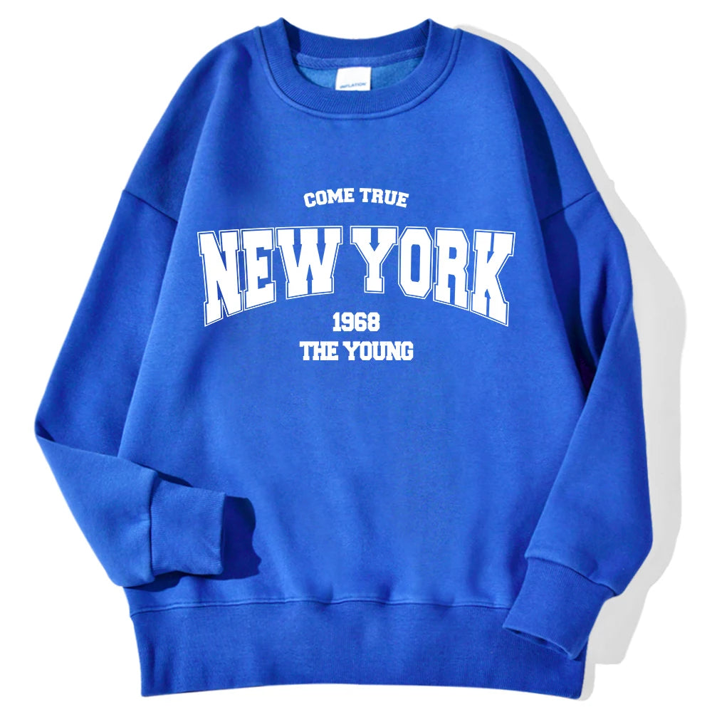 New York/ California/ Malibu Letter Sweatshirts