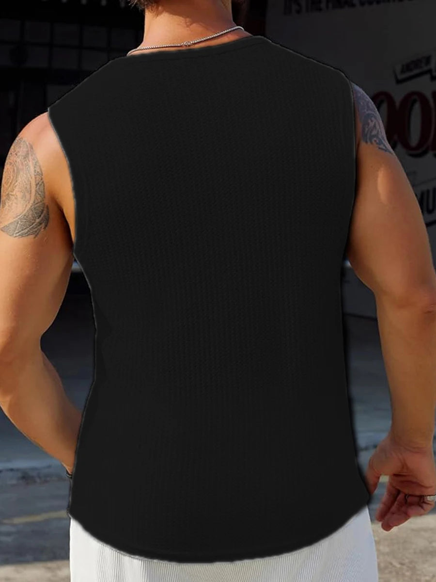 Men's Ribbed Knit Tank Tops