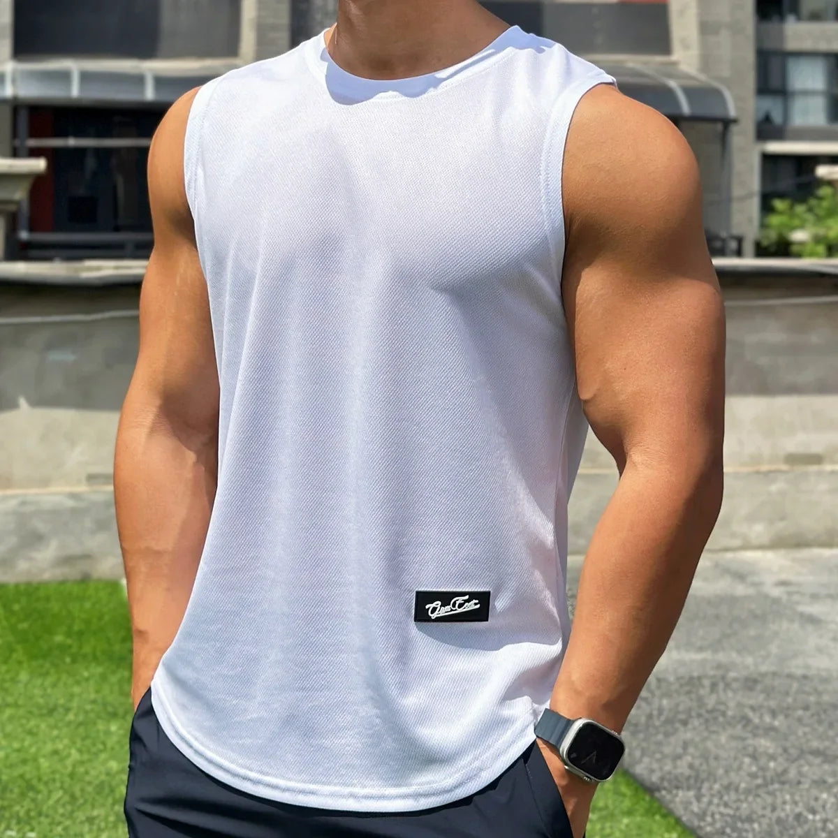 Pullover Round Neck Mesh Bottom Shirt