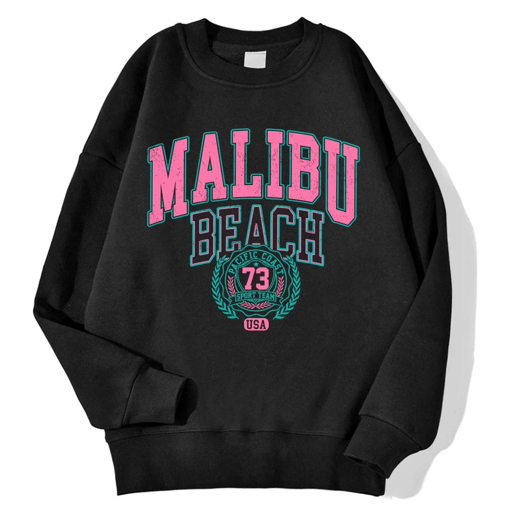 New York/ California/ Malibu Letter Sweatshirts