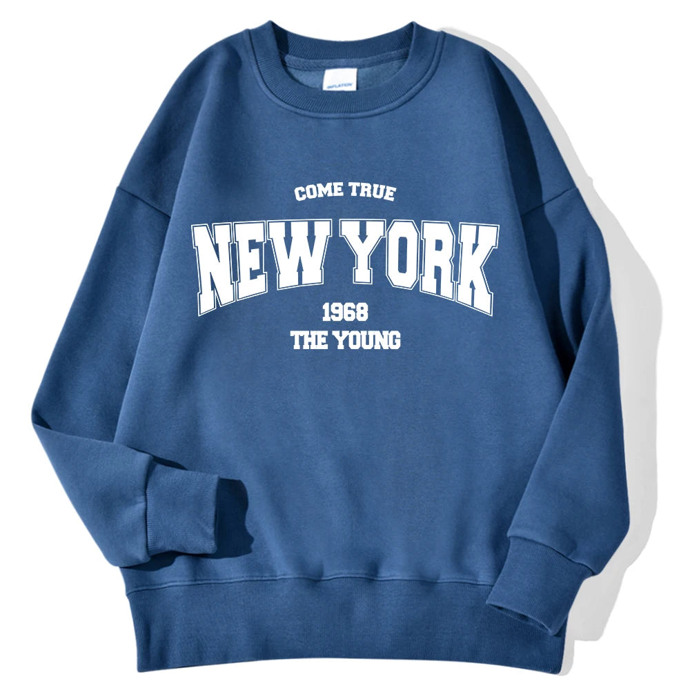 New York/ California/ Malibu Letter Sweatshirts