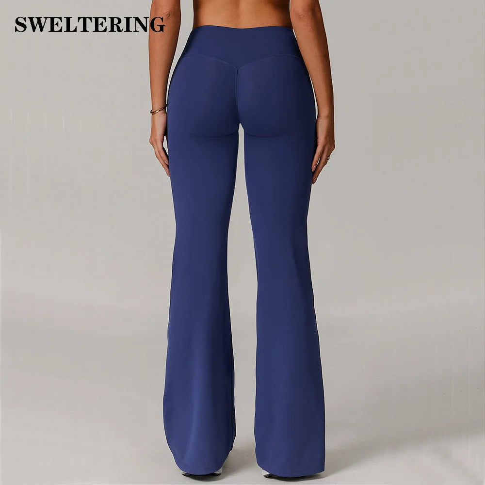 High Waist Wide Leg Pants Leggings