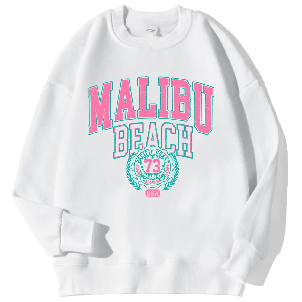 New York/ California/ Malibu Letter Sweatshirts