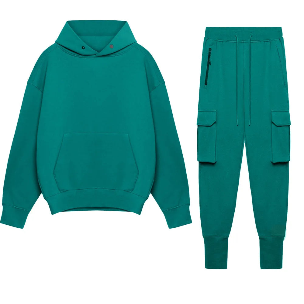 Hooded tracksuit set