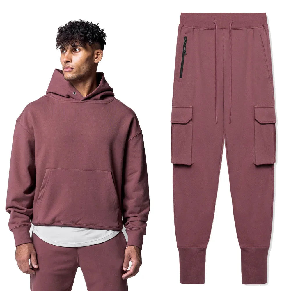 Hooded tracksuit set