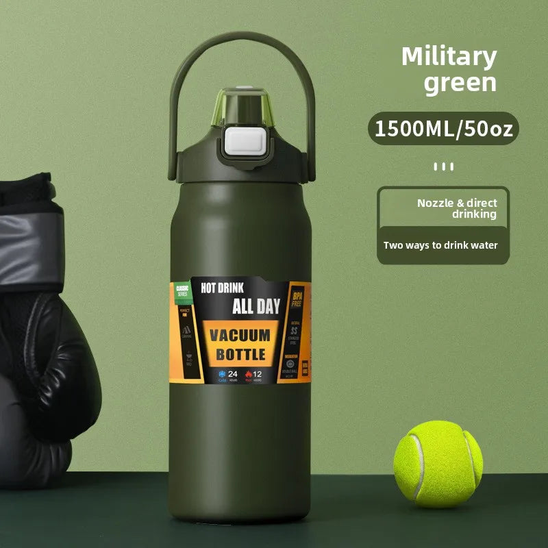 Portable 304 Stainless Steel Thermal Mug Tumbler