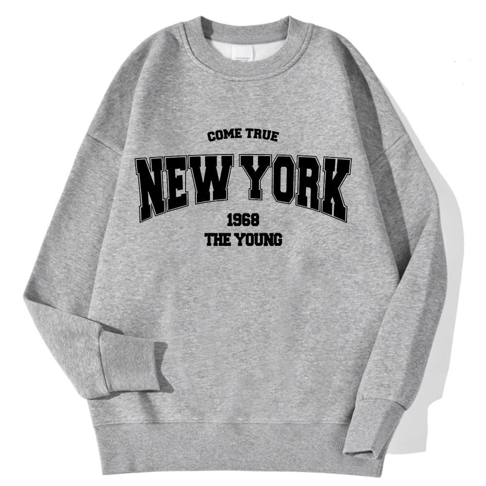 New York/ California/ Malibu Letter Sweatshirts
