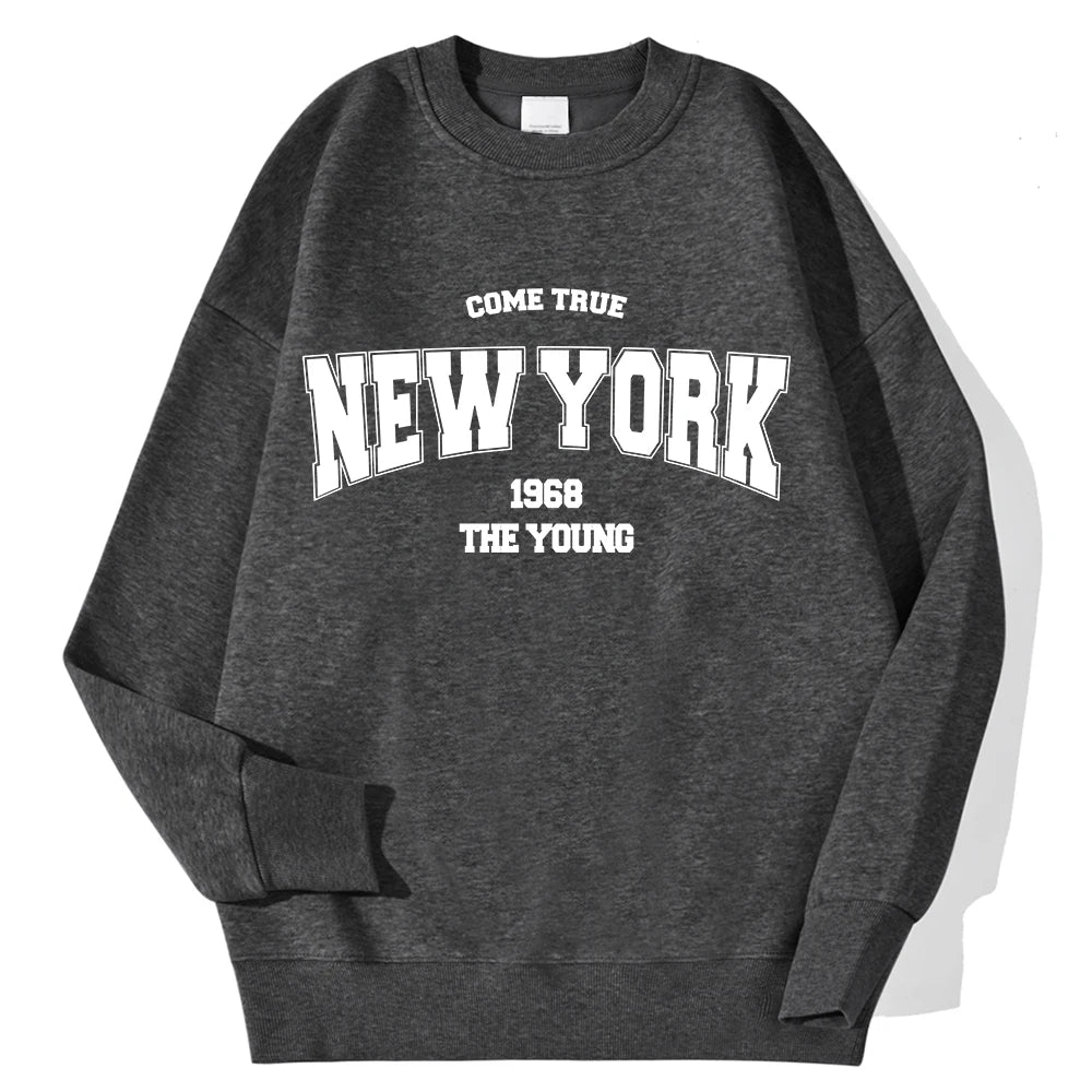 New York/ California/ Malibu Letter Sweatshirts