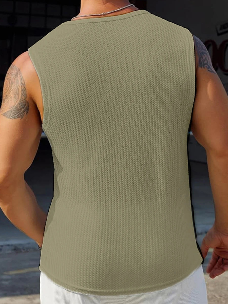 Men's Ribbed Knit Tank Tops