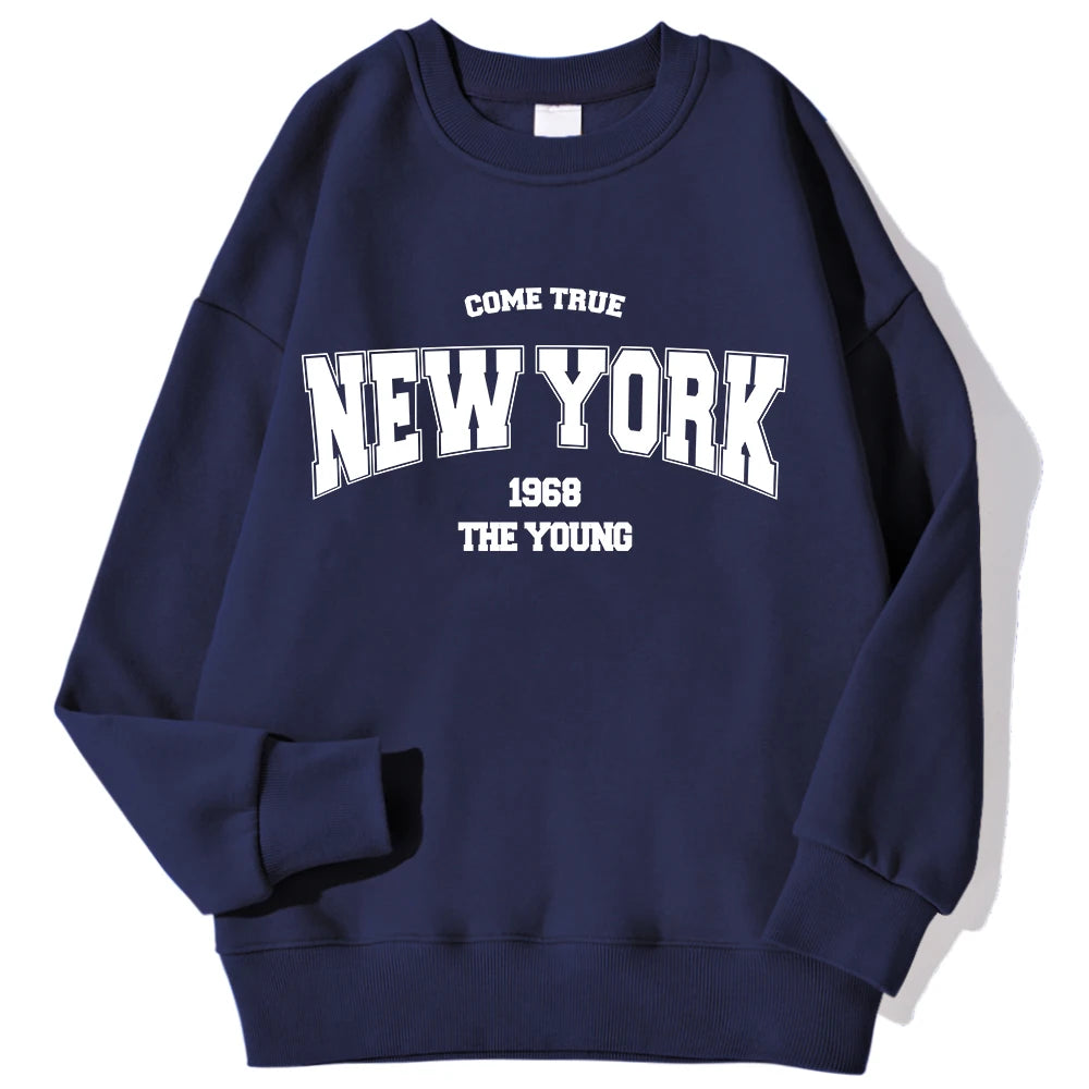New York/ California/ Malibu Letter Sweatshirts