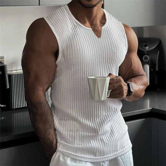 Summer New Men V-neck Vest