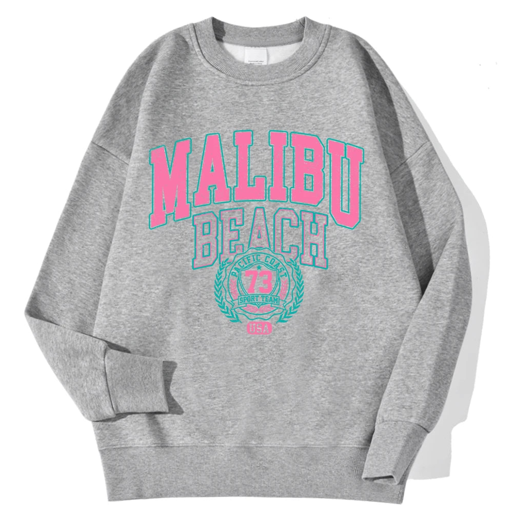 New York/ California/ Malibu Letter Sweatshirts