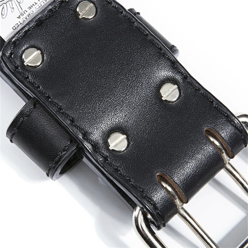 Adjustable Leather Back Brace