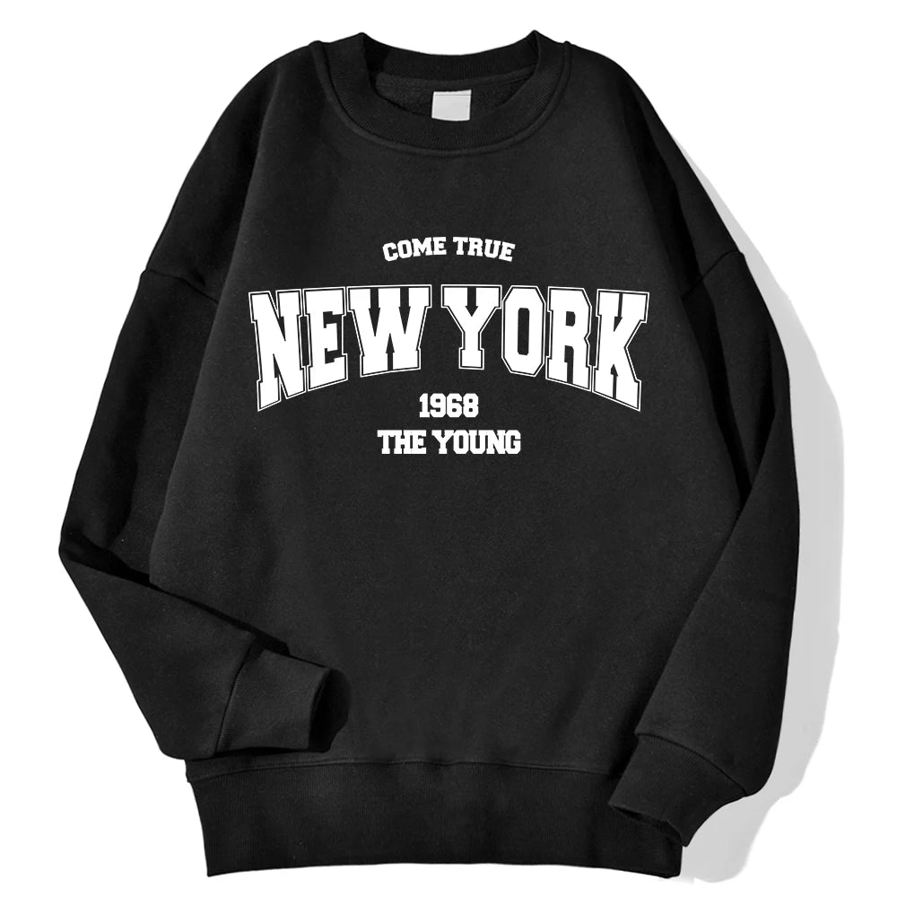 New York/ California/ Malibu Letter Sweatshirts