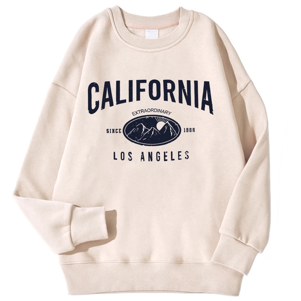 New York/ California/ Malibu Letter Sweatshirts