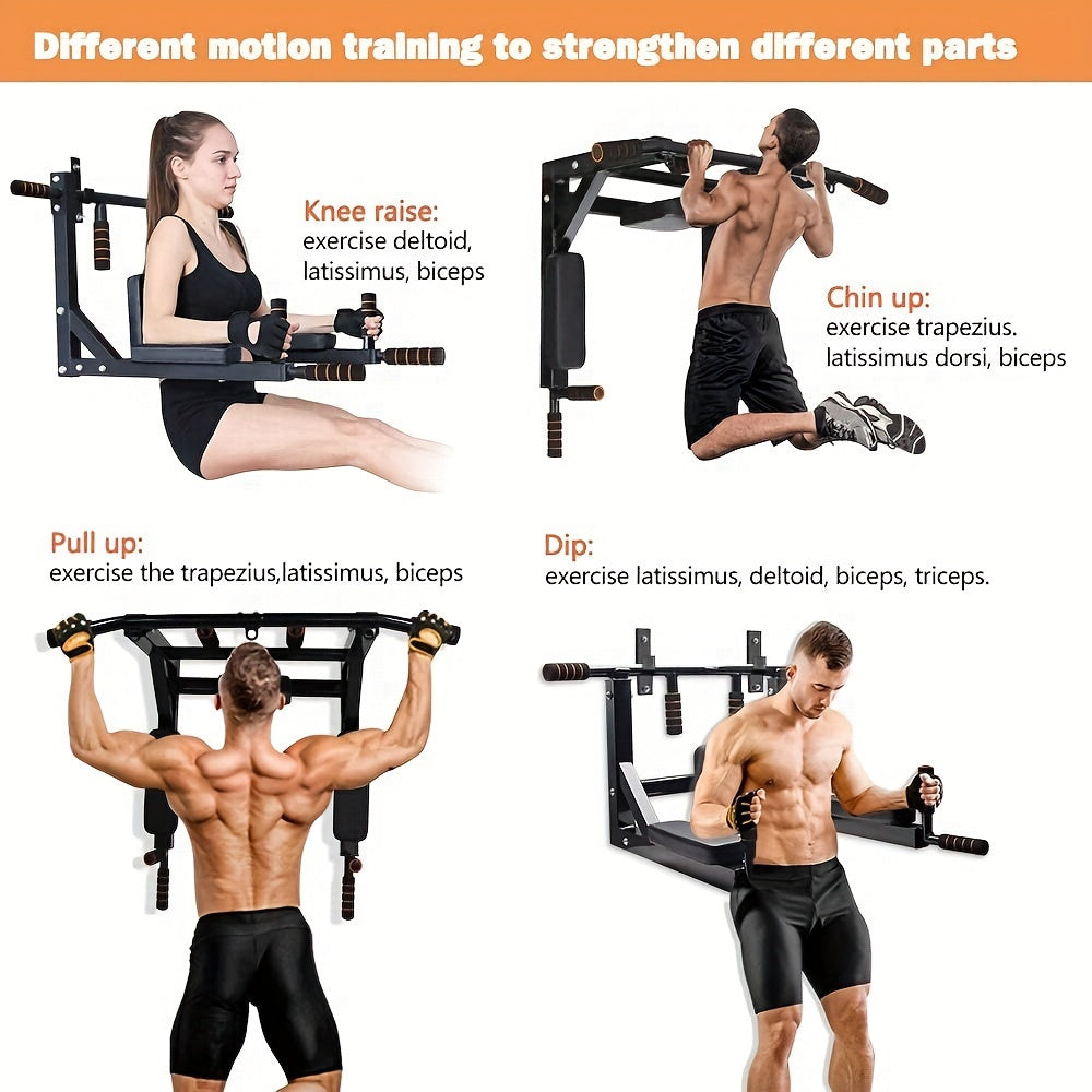 Heavy-Duty Foldable Wall Pull-Up Bar
